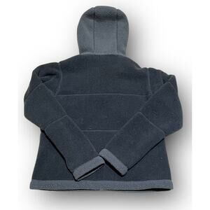 Patagonia Synchilla Fleece Womens Size Medium Hooded Black Made In USA 19x23”